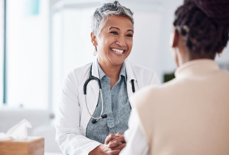Doctor speaking with a patient